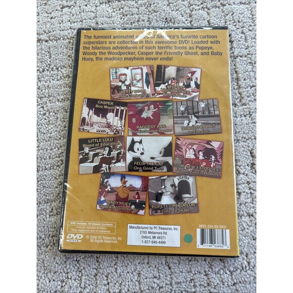 Classic Cartoon Collection 10 Wacky Cartoons Superstars (DVD, 2006) New. Sealed. - Picture 3 of 3